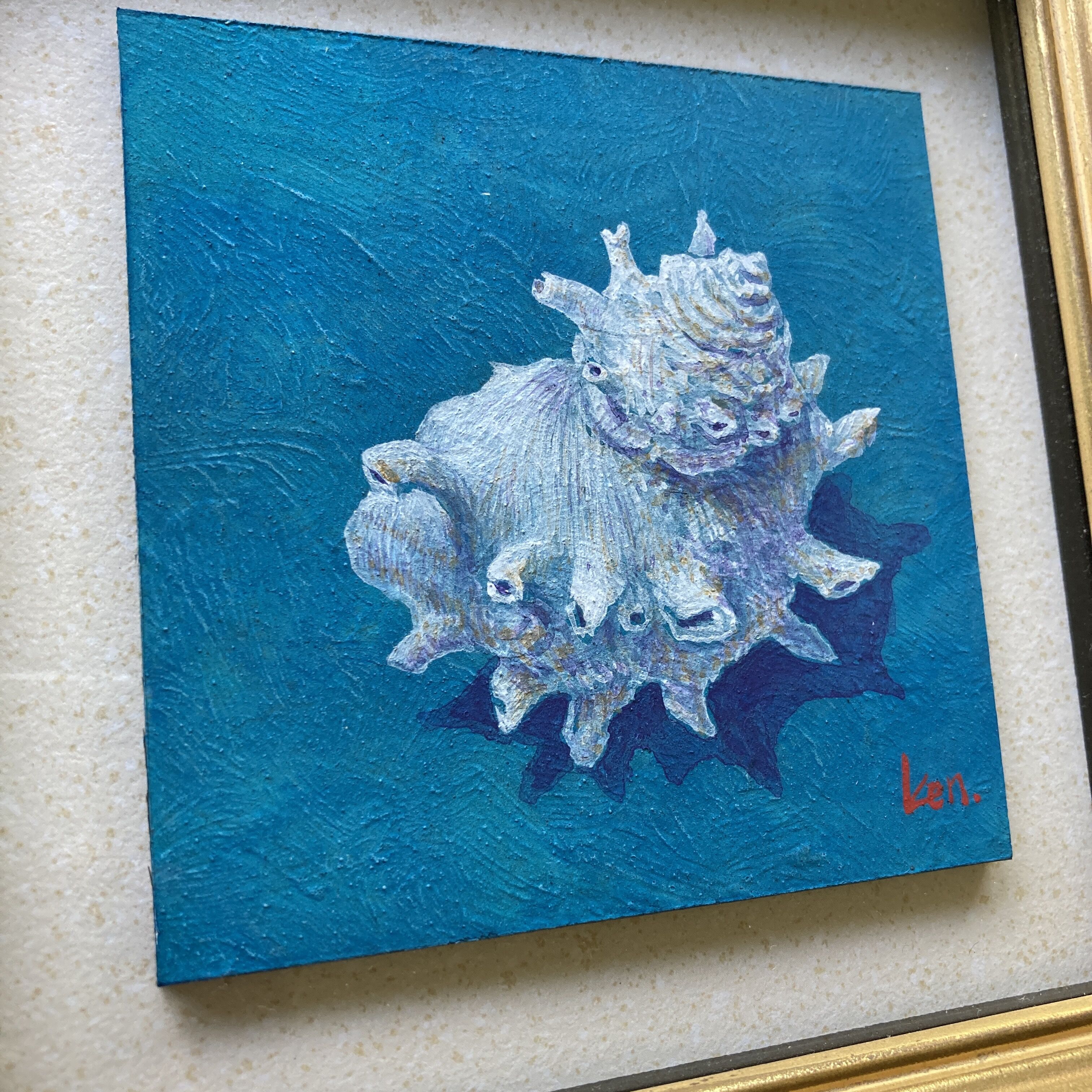 「海の旅へ」板絵テンペラ画 original