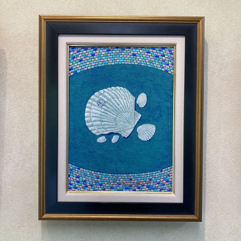 「海からの贈り物」板絵テンペラ画 海からの贈り物」板絵テンペラ画 海からの贈り物」板絵テンペラ画