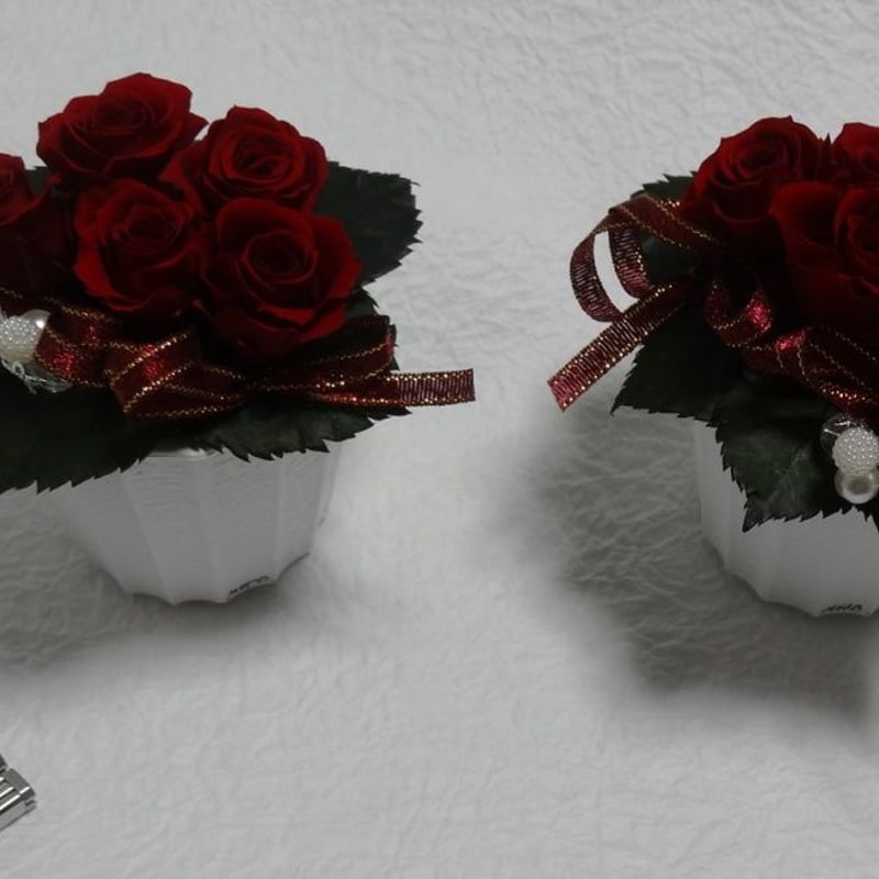 プリザーブドフラワー 大切な人に贈る赤いﾐﾆバラ | motoflower