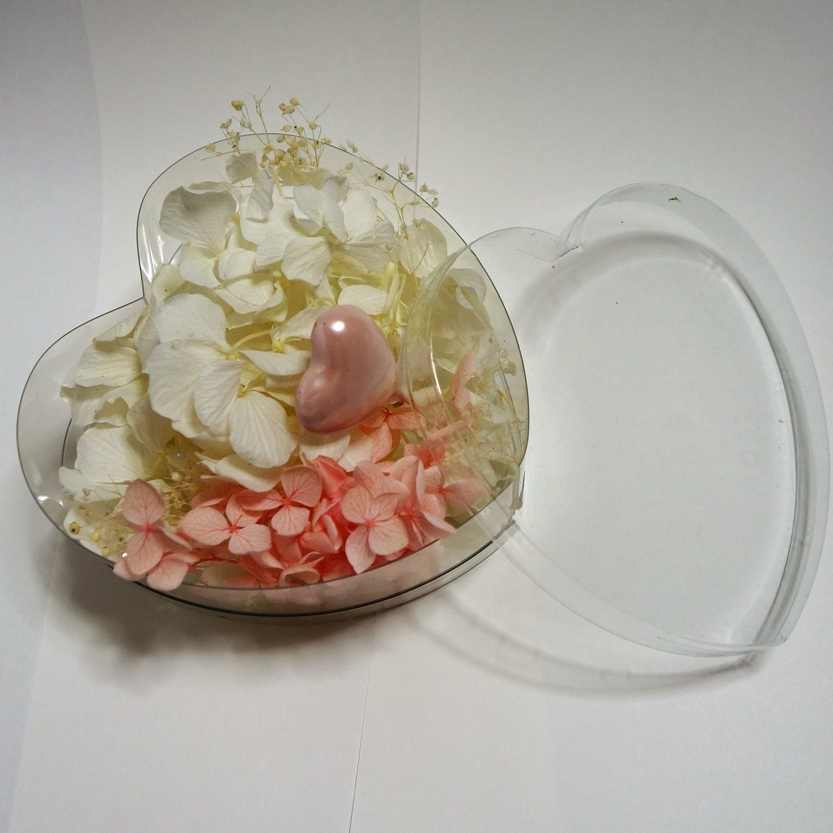 プリザーブドフラワーケーキ ハート ギフトケース付き☆ ハートの