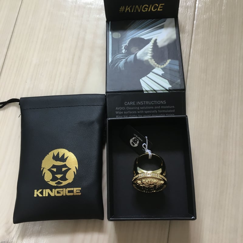 KINGICE キングアイスリング ピアス ゴールド 適度な存在感の6mmストーン! シルバー925 表面14Kゴールド