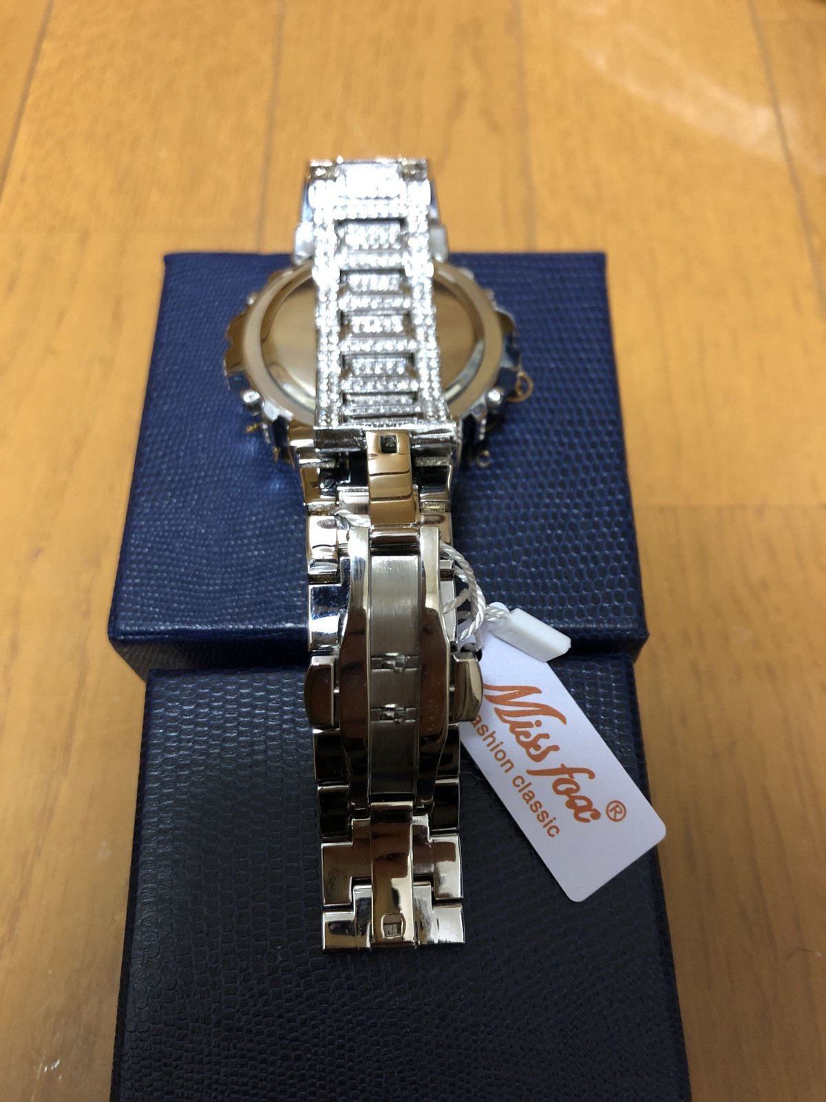 45%OFF♪新品♪メンズ Missfox Gショックオマージュフルダイヤ仕様 MISSFOXメンズ Gショックデザイン ハイエンドオマージュウォッチ