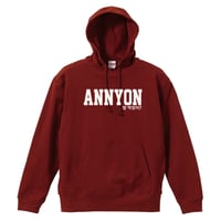 ANNYON 밥 먹었어?（アンニョン パンモゴッソ?）パーカー バーガンディー