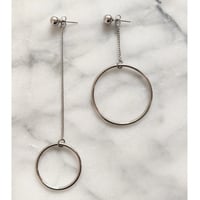 W RING SILVER ピアスセット