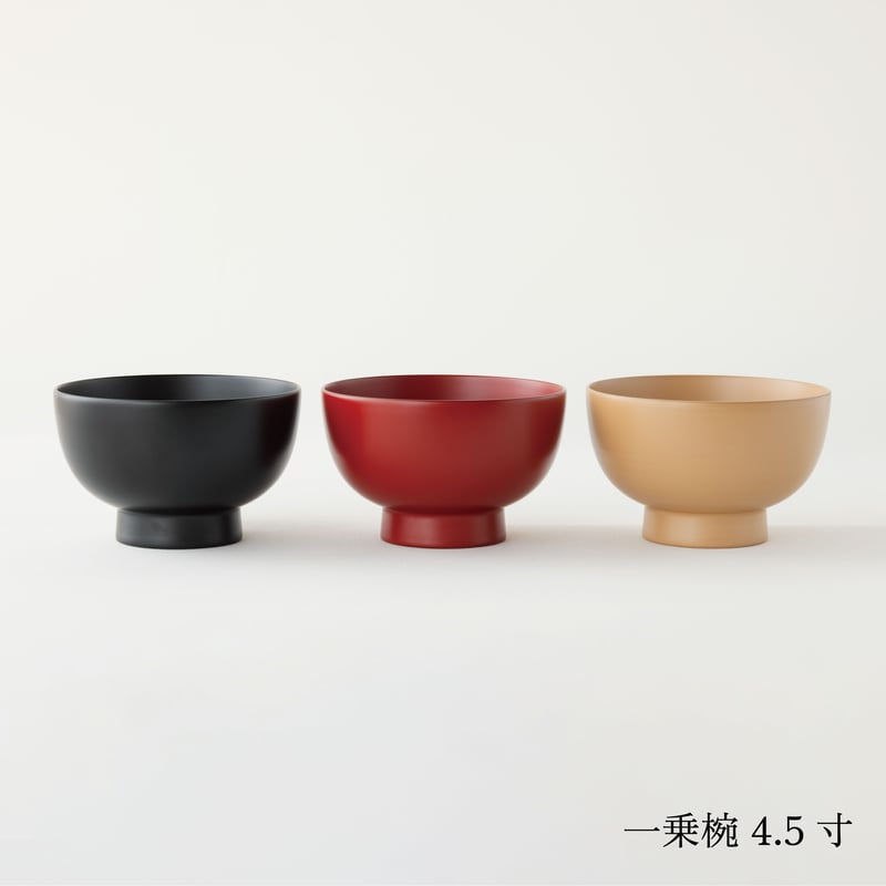 夫婦セット】 黒と麻（小丼サイズ4.5寸） | 漆琳堂 オンラインストア