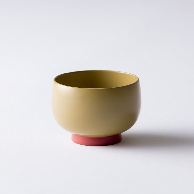 小鉢 モスグリーン×オレンジ | 漆琳堂 オンラインストア