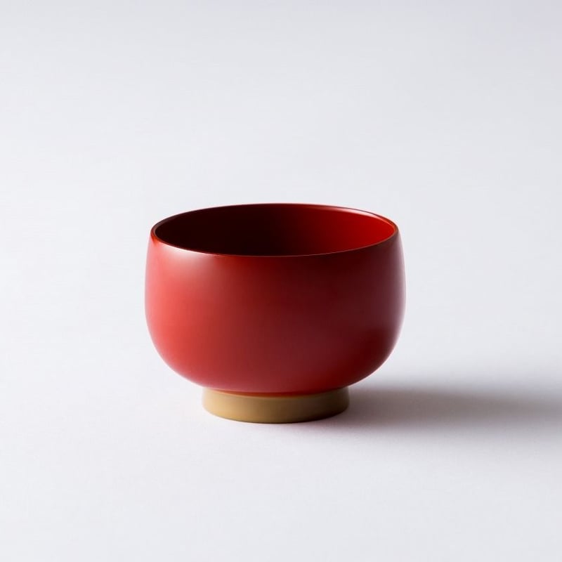 古清水 小鉢 MA647 小鉢 モスグリーン×オレンジ | 漆琳堂 オンライン