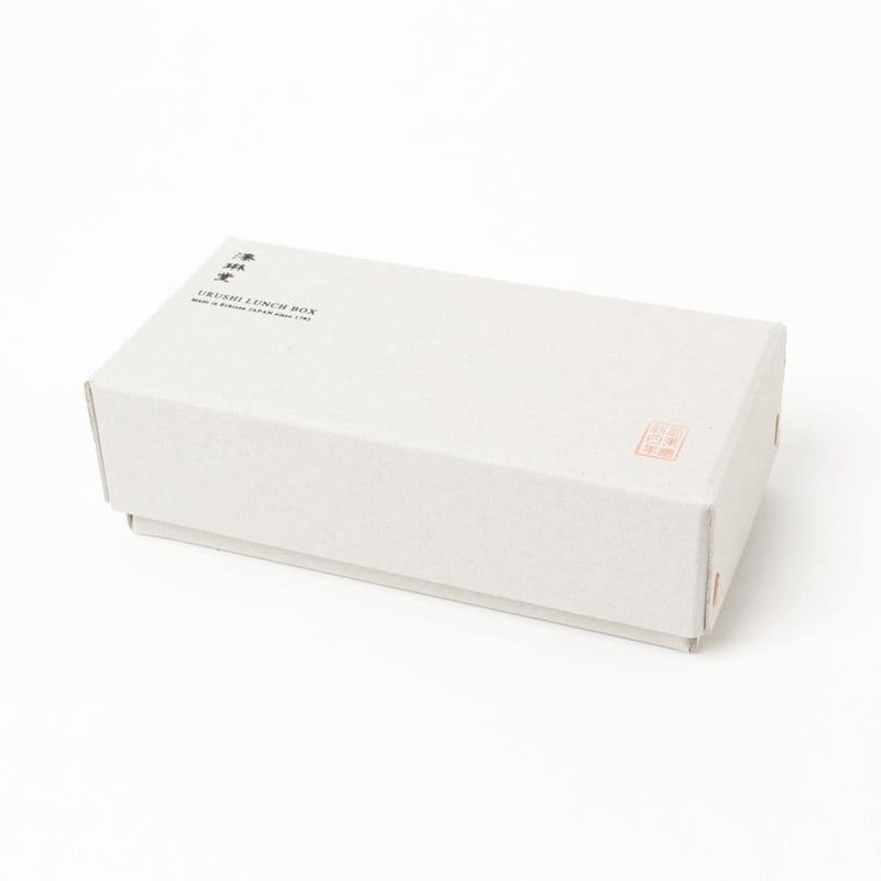 南12条店 未使用 漆琳堂 URUSHI LUNCH BOX 漆器 弁当箱 長手角 黒 BEAMS JAPAN 長手小判のお弁当箱 刷毛目 黒 | 漆琳堂 オンラインストア