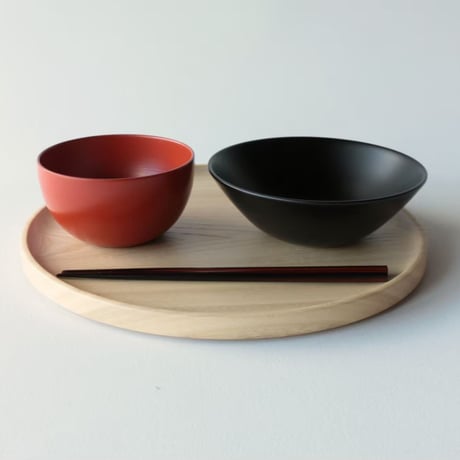 越前漆器 真塗り / 平椀Ｓ