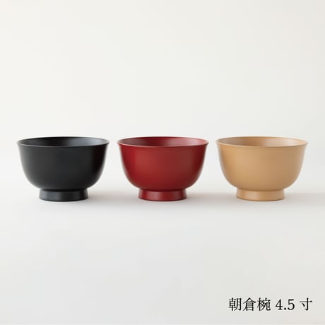 【夫婦セット】 黒と麻（小丼サイズ4.5寸）
