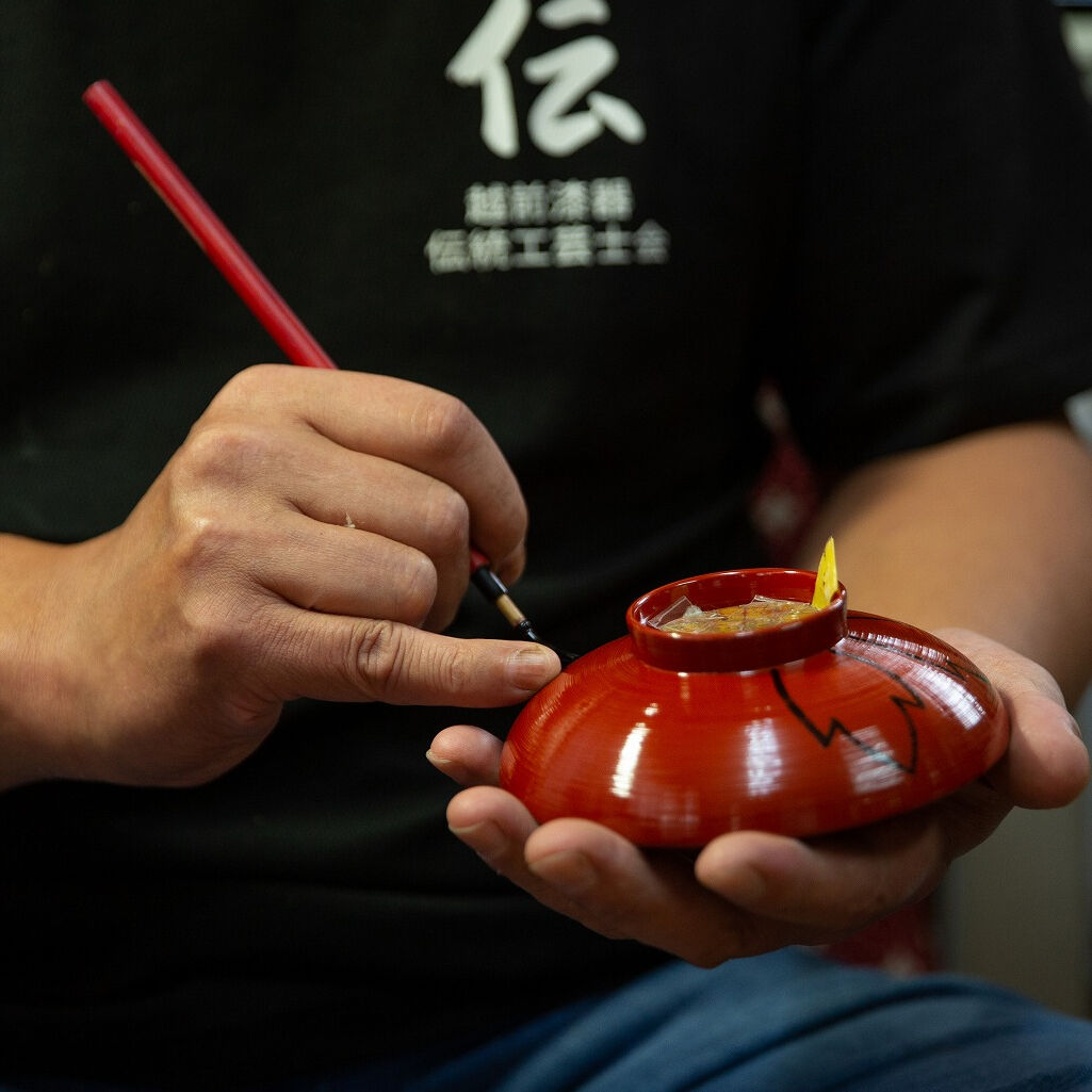 極小保管傷のみ！深みある糸目紅溜塗に極上稲穂福来雀蒔絵のお椀2点（検輪島塗雑煮椀 最も優遇 極小保管傷のみ！深みある糸目紅溜塗に極上稲穂福来雀蒔絵の