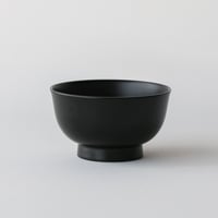 越前硬漆 朝倉椀 / 4寸 黒