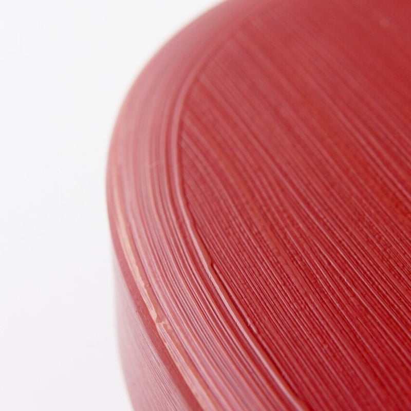 小判のお弁当箱 刷毛目 赤 | 漆琳堂 オンラインストア