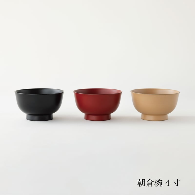 汁椀ペアセット 黒と麻（一乗椀・朝倉椀4寸） | 漆琳堂 オンラインストア