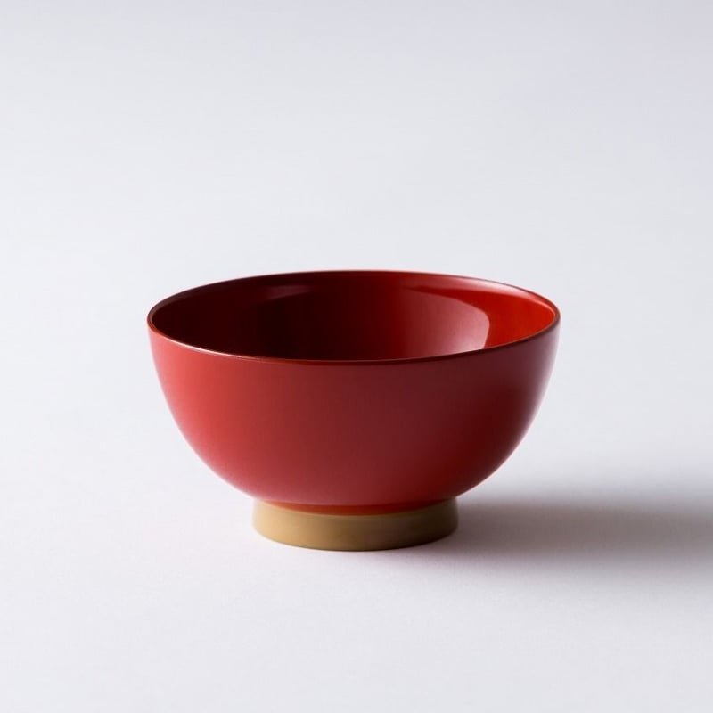 イムサエム　飯椀　未使用品 飯椀 レッド×ベージュ | 漆琳堂 オンラインストア
