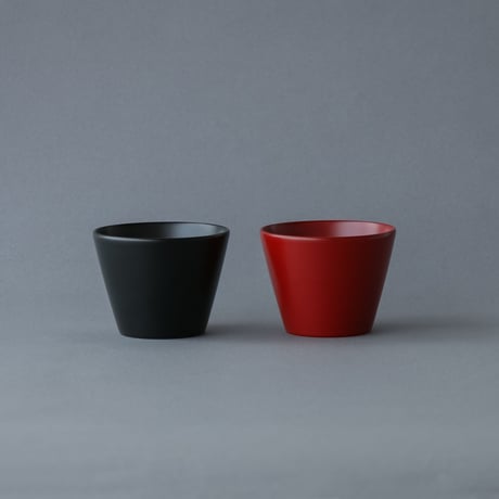 越前硬漆 水月器 黒