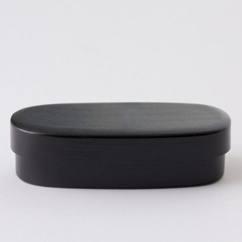 南12条店 未使用 漆琳堂 URUSHI LUNCH BOX 漆器 弁当箱 長手角 黒 BEAMS JAPAN 長手小判のお弁当箱 刷毛目 黒 | 漆琳堂 オンラインストア