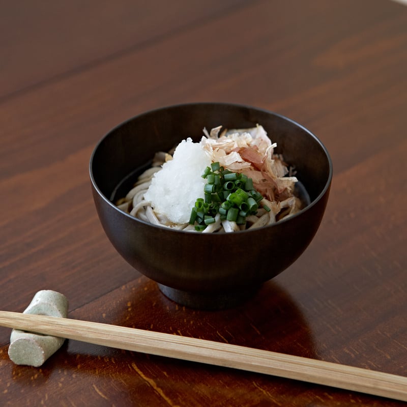 中型 漆器 椀 緑と黒のグラデーション 中型 漆器 椀 緑と黒のグラデーション