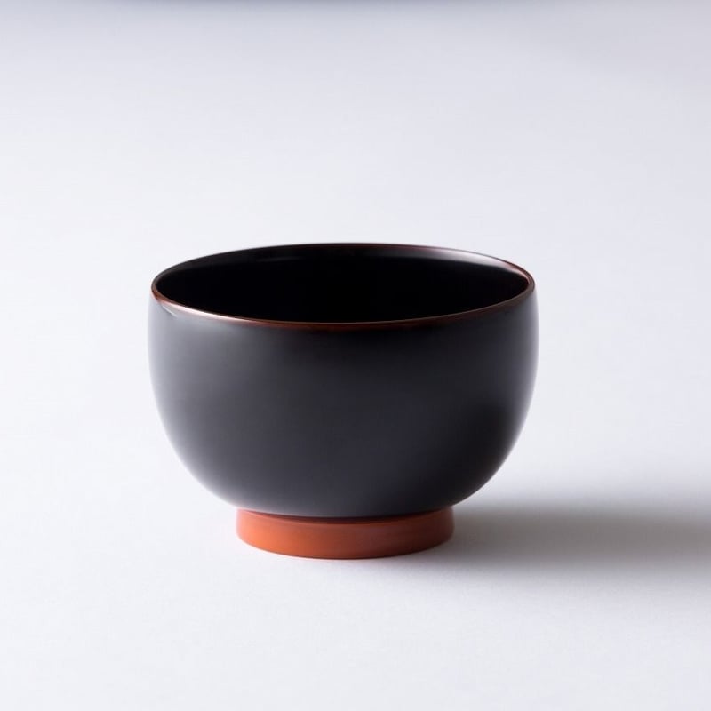 汁椀 溜×オレンジ | 漆琳堂 オンラインストア