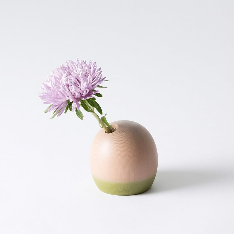 丸花生 花瓶 漆 ☆ 未使用品 丸花生 板台付観抄花 / 輪島塗(重宝塗) 高さ約25.6