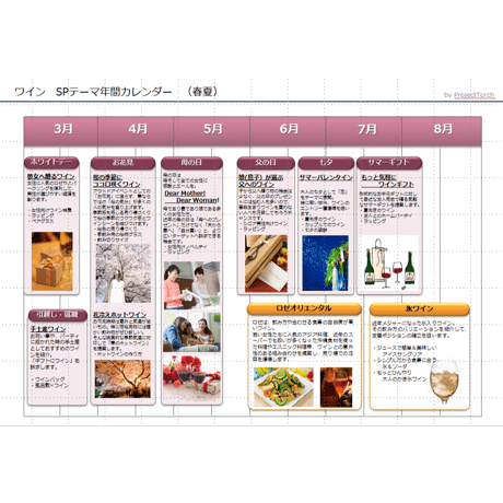 商品ジャンル別販促カレンダー　ワイン編　（PDF版）