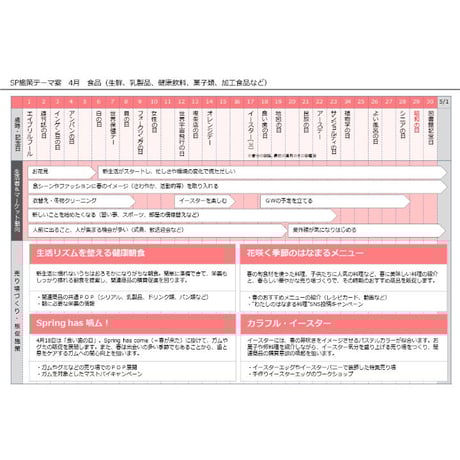 4月の販促施策アイデアシート（PDF版）
