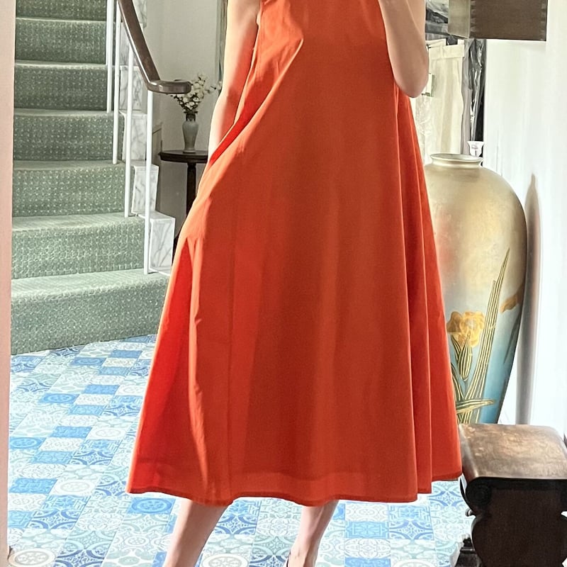 コットンオレンジサマーワンピース | chouette163