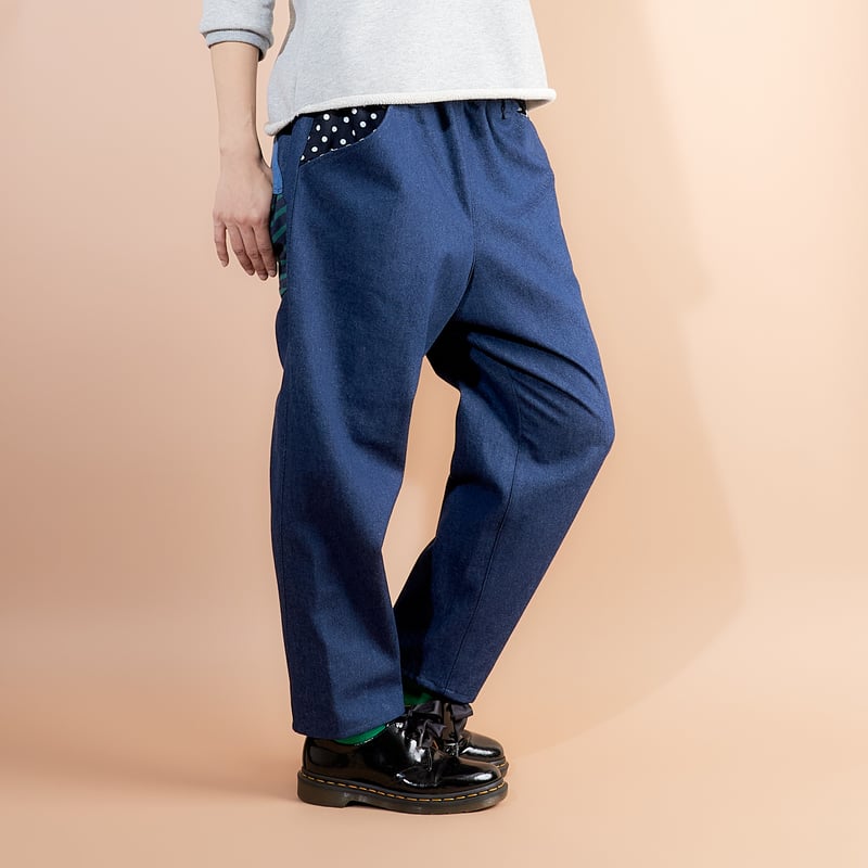 サルエル風デニムパンツ♡わんウォッシュ | SNOWPY♡(スノウピー)