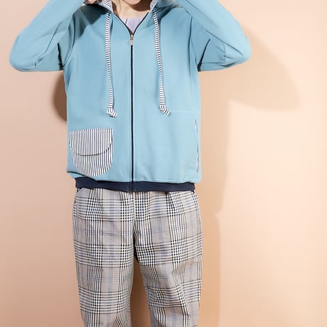フーディー♡ダスティーブルー