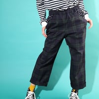 ストレートロングパンツ♡ブラックウォッチ