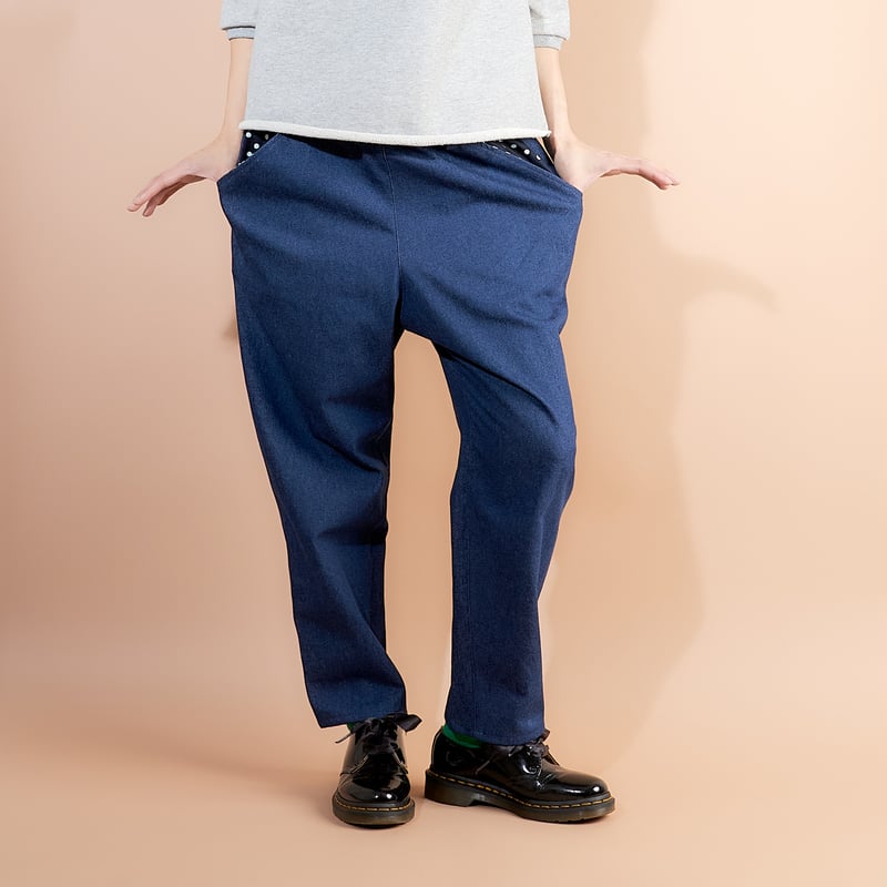 サルエル風デニムパンツ♡わんウォッシュ | SNOWPY♡(スノウピー)