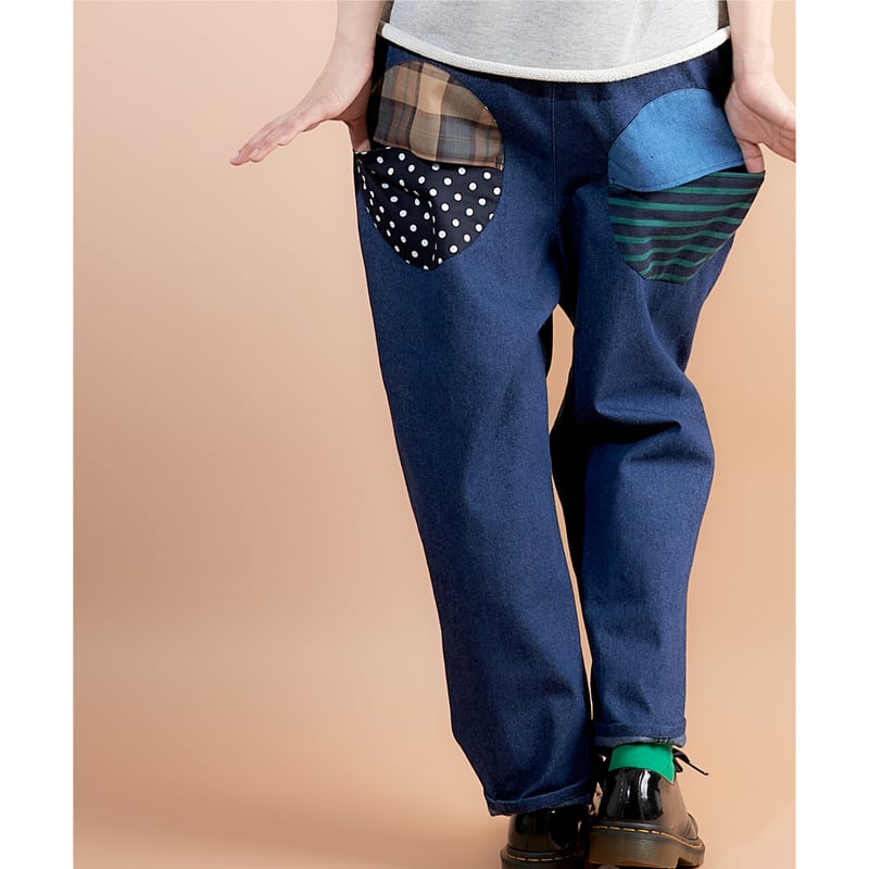 サルエル風デニムパンツ♡わんウォッシュ | SNOWPY♡(スノウピー)