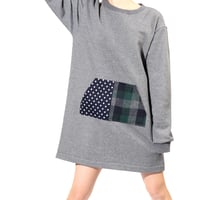 スノウピー♡オーバーサイズのチャコールグレーワンピー