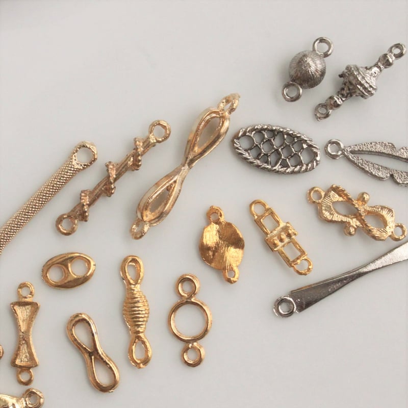 メタルパーツ 23㎜ ジョイントパーツ フランス70年代ヴィンテージ 981