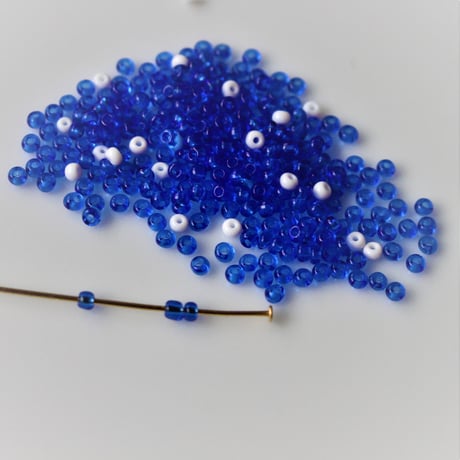 シードビーズ 小　5ｇ　blue　フランスヴィンテージ   701