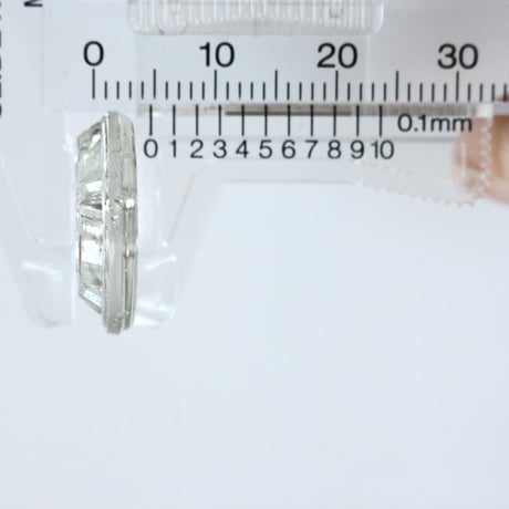 . ガラスボタン18㎜　2個　ドイツヴィンテージ