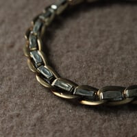 .1920-30s ドイツ製チェーンブレスレット 8㎜　ツートン　J711