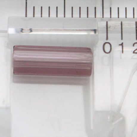 ガラスチューブビーズ4本セット　 clear purple　フランス　265