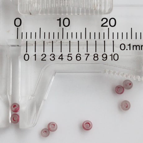.アンティークシードビーズ Ø2㎜（フロスト・フランボワーズ）　1910年代　フランス製  OR18