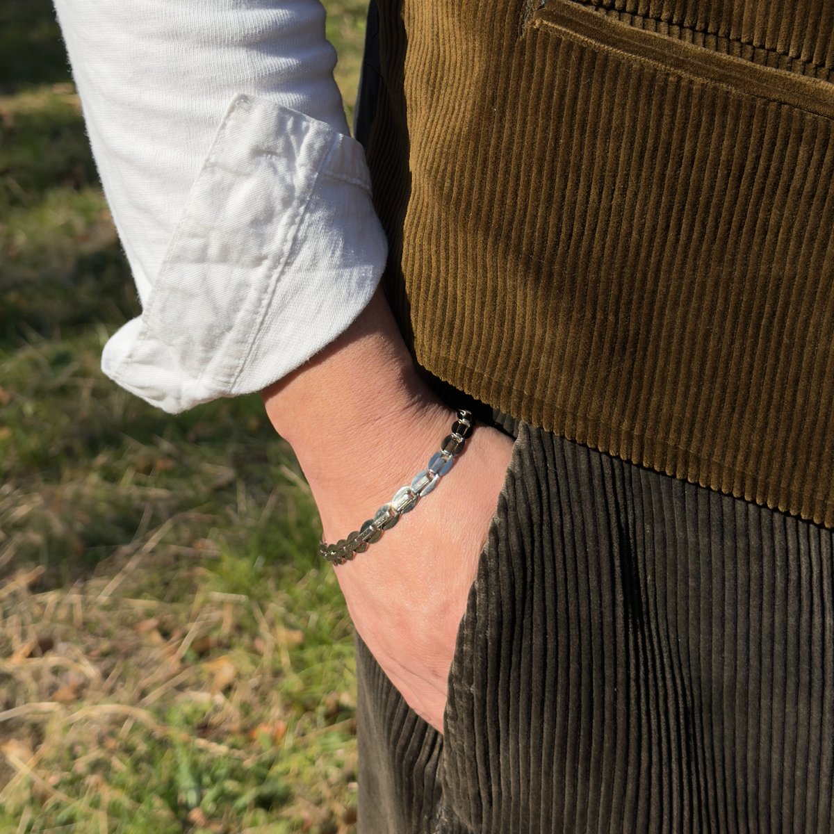 ヴィンテージ チェーンブレスレット 8㎜ J716 | Le manège