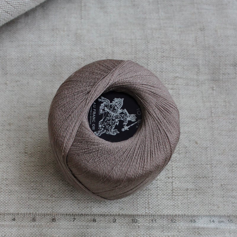 フランス製デッドストック 糸巻き「AU FRANC OR」（オーカー