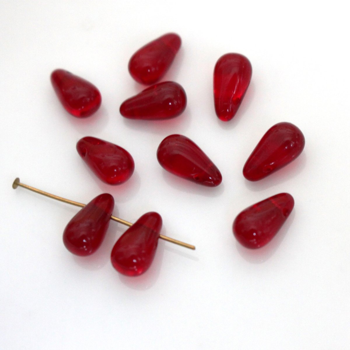 souフランスアンティーク　可愛らしい枝付きガラスパーツ　希少　赤系 souフランスアンティーク 可愛らしい枝付きガラスパーツ 希少 赤系 sou