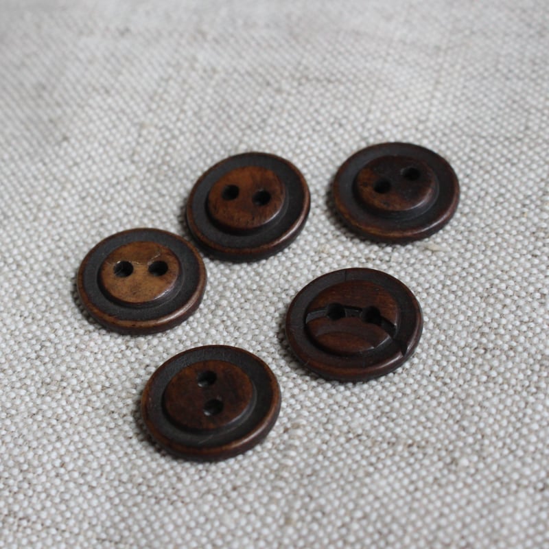 フランスの古い柿の木ボタン15㎜ フランスアンティークボタン | Le manège