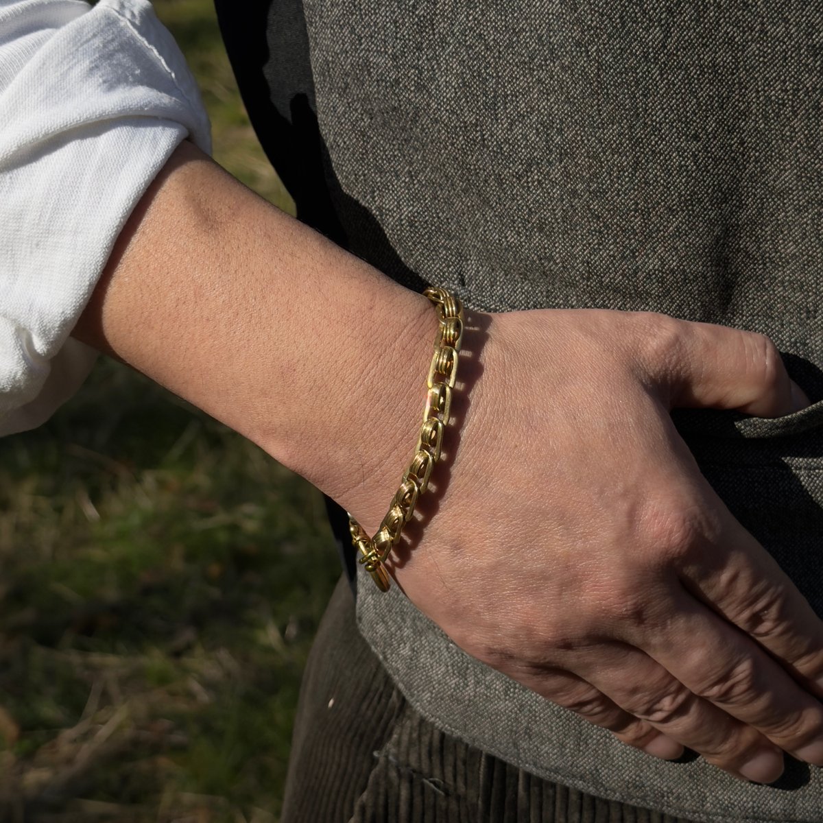 ヴィンテージ チェーンブレスレット 7㎜ J718 | Le manège