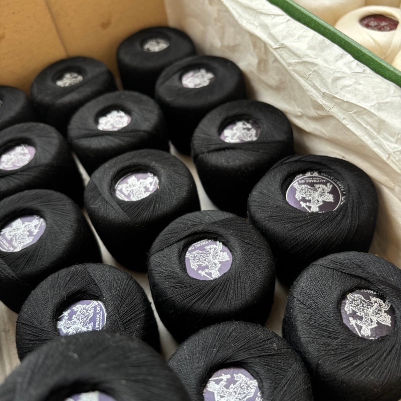 フランス製デッドストック 糸巻き「AU FRANC OR」（ブラック） | Le manège