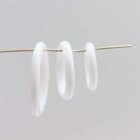 . ガラスリングパーツ20㎜　Mサイズ2個　フランス製1940年代ハンドメイド　2185