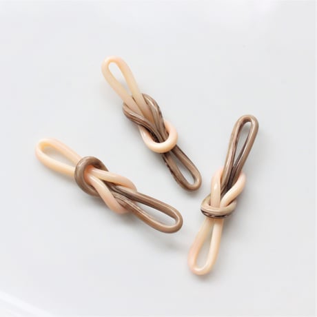.ノットパーツ46㎜（ivory×beige）ドイツ製ヴィンテージ　120