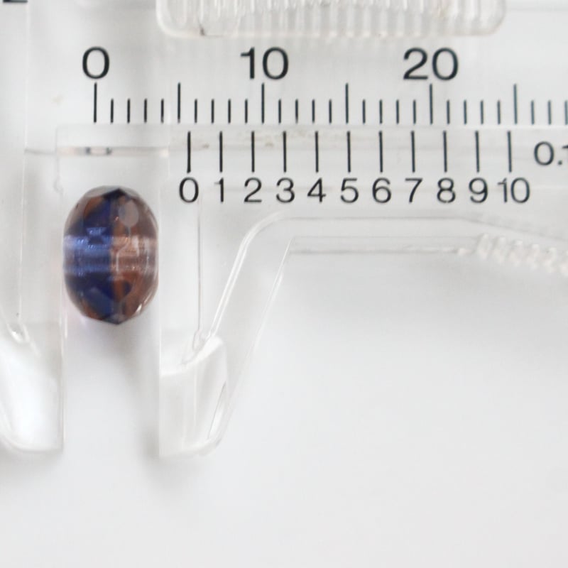 ファセットガラスビーズ 8㎜ 4個 フランスヴィンテージ 187 | Le manège