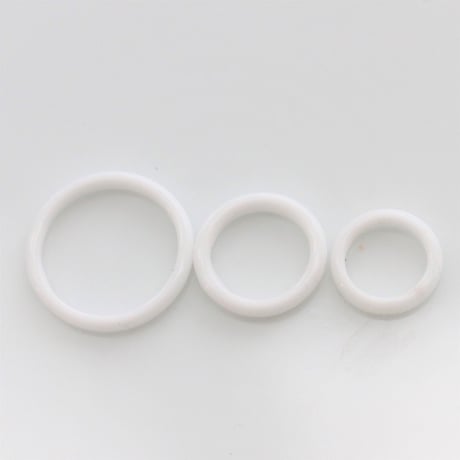 . ガラスリングパーツ20㎜　Mサイズ2個　フランス製1940年代ハンドメイド　2185