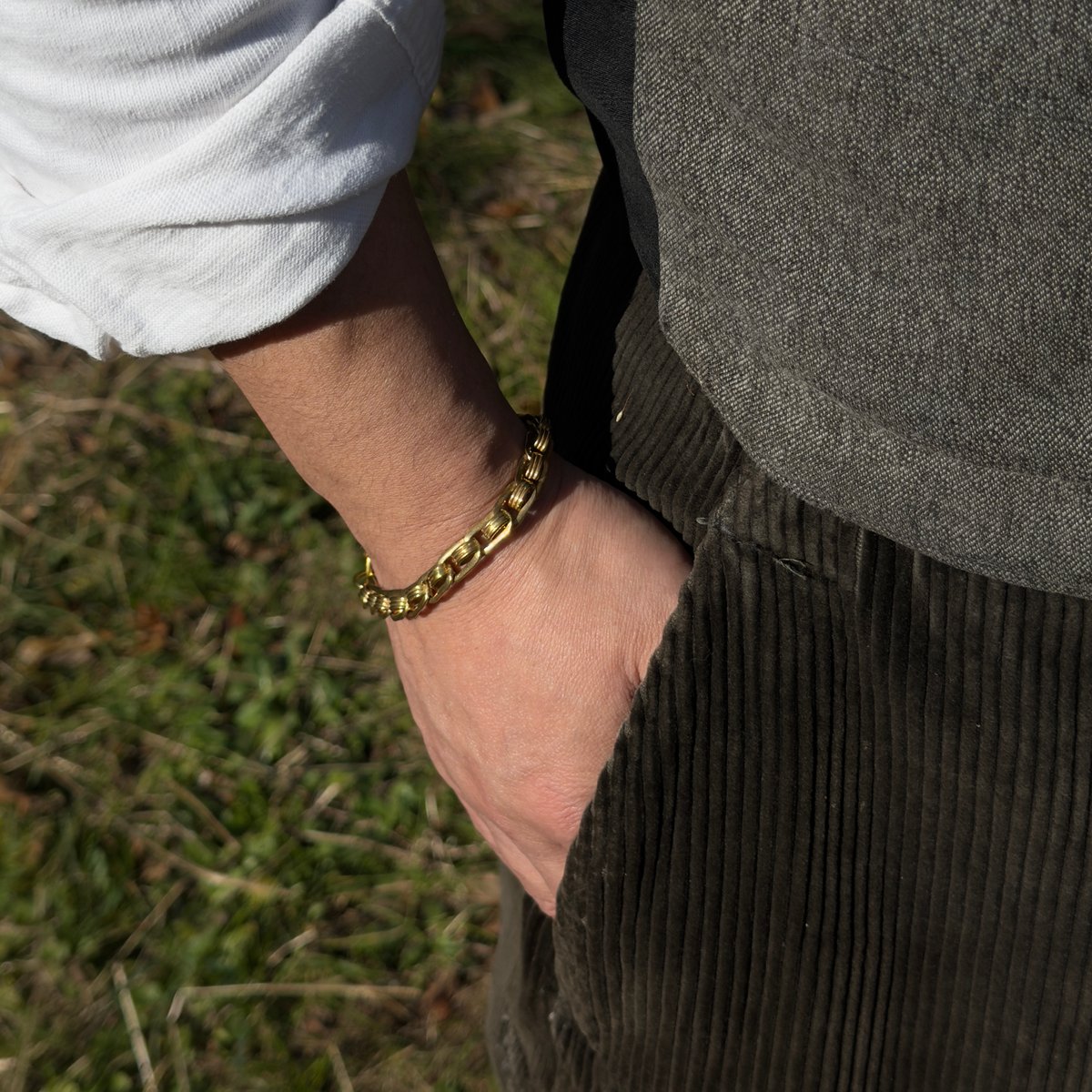 ヴィンテージ チェーンブレスレット 7㎜ J718 | Le manège